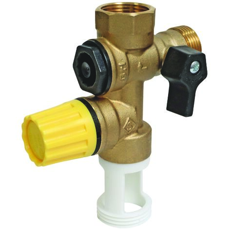 Somatherm For You – Groupe de sécurité téflon pour eau calcaire – Laiton CW617N – Siège téflon – Compatible chauffe-eau électrique et chaudière