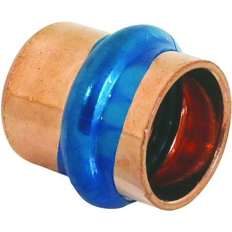 Somatherm For You – Bouchon cuivre à sertir femelle Ø14 – Raccord à sertir certifié ATEC – Témoin de sertissage pour étanchéité EPDM – Pression max 16 bars (1/2)