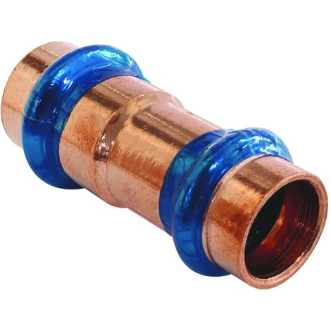 Somatherm For You – Raccord réduit cuivre à sertir FF Ø16 Ø14 – Raccordement indémontable – Pression maxi 16 bars – Témoin de sertissage EPDM (1/2)