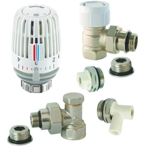 Kit radiateur thermostatique très haute performance équerre universel (1/3)