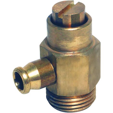 Robinet de vidange M12x17 (3/8") à boisseau à tétine (1/2)