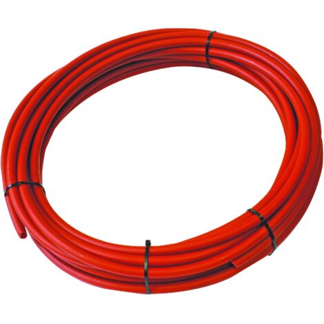 Couronne de tube PER Ø25 nu rouge - longueur 50m