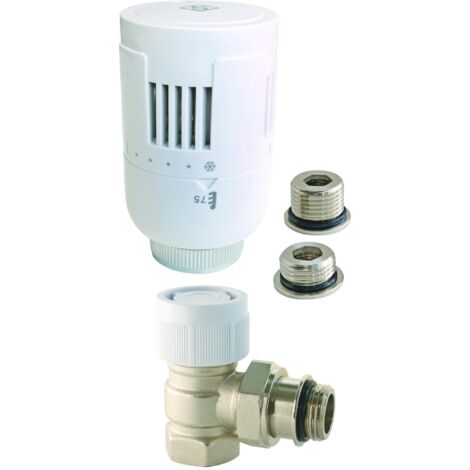 SOMATHERM FOR YOU Robinet thermostatique T303 équerre universel en laiton blanc (1/3)