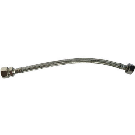 Flexible sanitaire - Raccord bicone tube cuivre Ø14 - Femelle 1/2" L: 300mm DN8 (1/5)