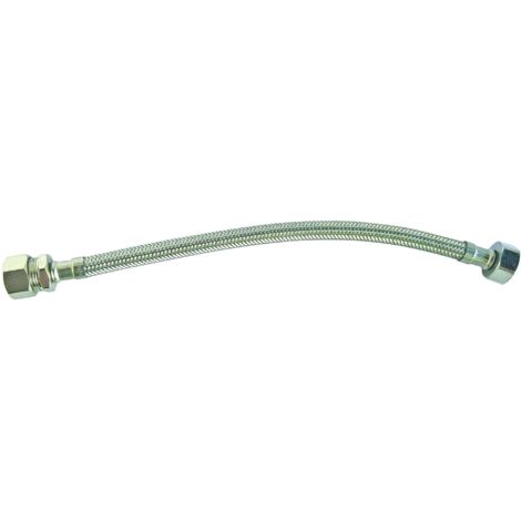 Flexible sanitaire - Raccord bicone tube cuivre Ø14 - Femelle 3/4" L: 500mm DN10 (1/5)