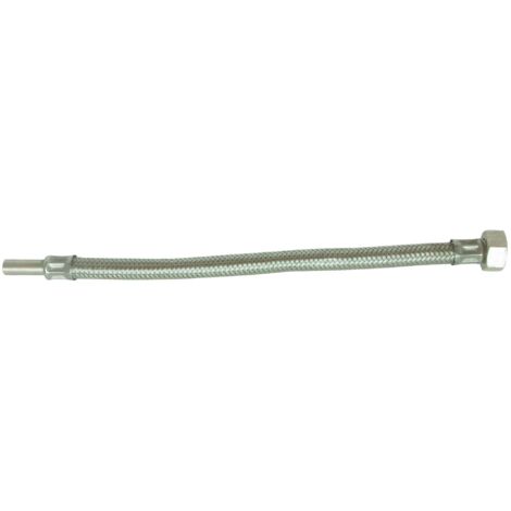 Flexible sanitaire à souder Ø10 - Raccord Ecrou tournant 1/2" - L: 300mm DN8 (1/5)