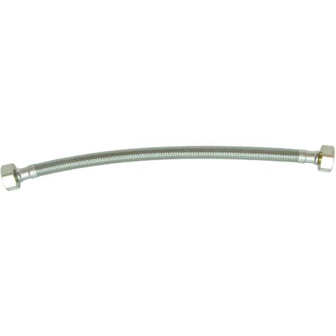 Flexible sanitaire - Raccord 2 écrous tournants 1/2" - Longueur : 500mm - DN10