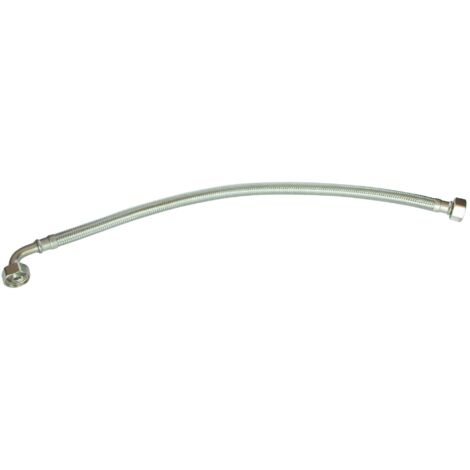 Flexible sanitaire - Double écrou tournant 1/2" dont 1 coudé - L = 1000mm - DN10