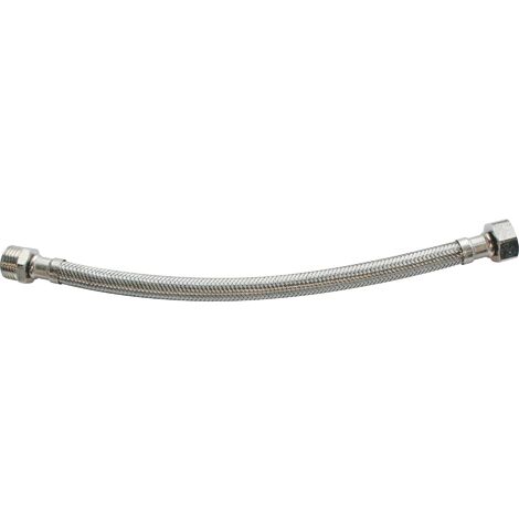 Flexible sanitaire - Raccord mâle 3/8" écrou tournant 3/8" - L = 150mm - DN8