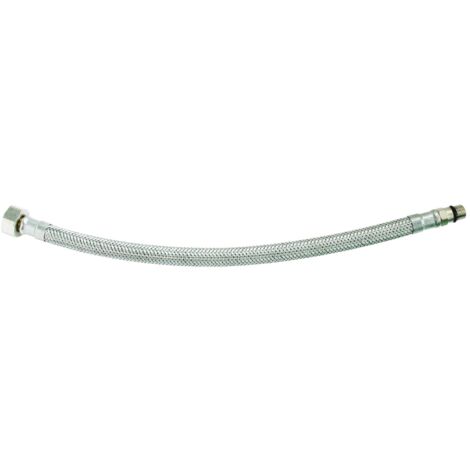 Flexible sanitaire inox - DN8 - Longueur 50cm - Femelle 12/17 - Mâle 10/100 (1/5)