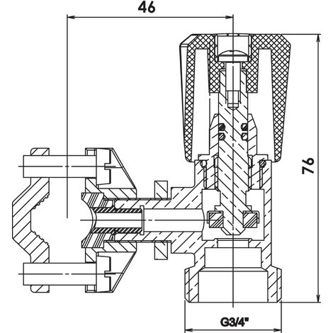 Adaptateur robinet F22 à M3/8'' (12x17)