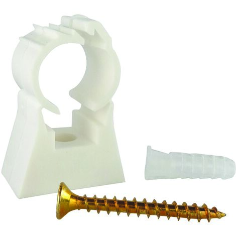 Clip simple de fixation de tube 20 (x10)