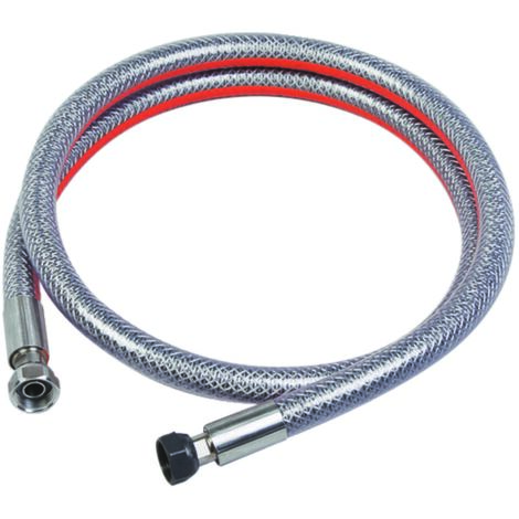 Flexible inox 2 mètres pour bouteille butane propane – Raccord écrou tournant 20/150 et 15/21 – Durée illimitée – Tuyau gaz durable