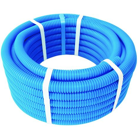 Couronne de tube PER bleu gainé Ø12 - longueur 25m