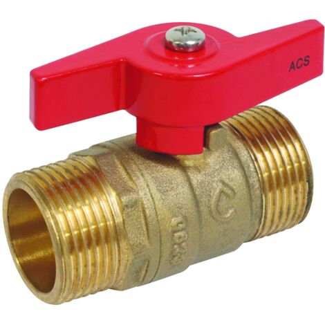 Vanne à sphère Double Mâle 3/8" Manette papillon