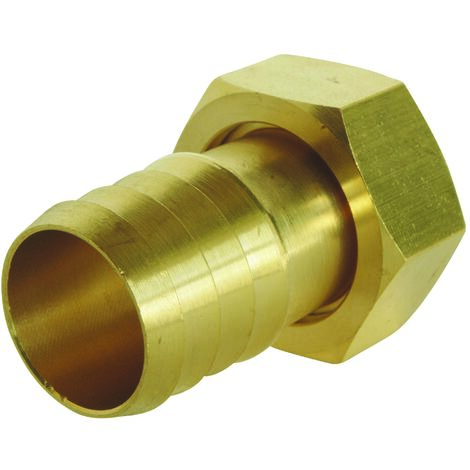 Raccord cannelé droit - Ecrou tournant 1"1/2 pour tuyau d'arrosage Ø39mm