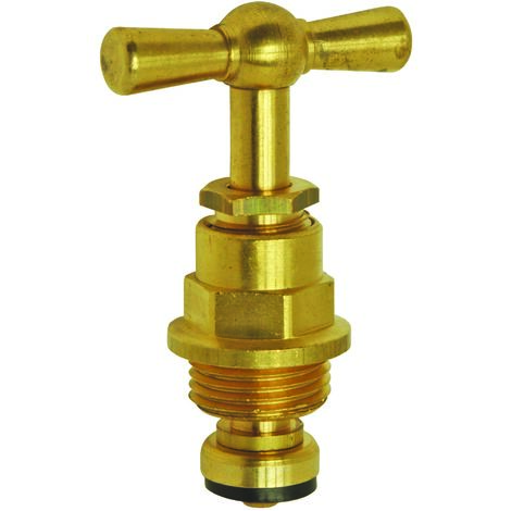 Ayor – Tête de robinet laiton brossé 1/2' 15/21 – Design à 6 pans pour maintenance facile – Compatible avec robinets Somatherm (1/6)