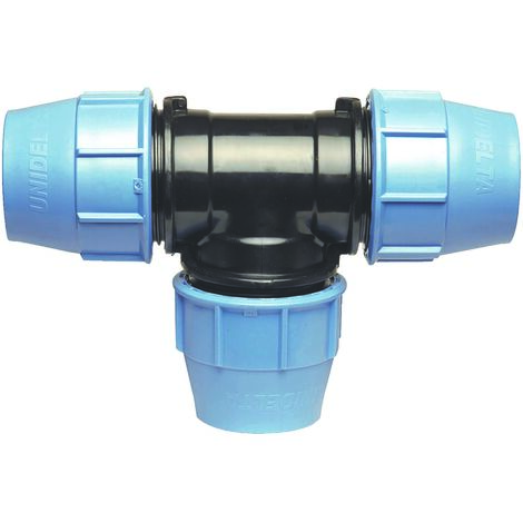 Raccord plastique Té égal pour tube PE Ø25 mm