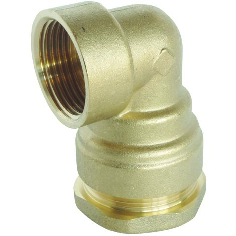 Raccord laiton coudé SUMO pour tube PE Ø50 mm - Femelle 1"1/2 (1/4)