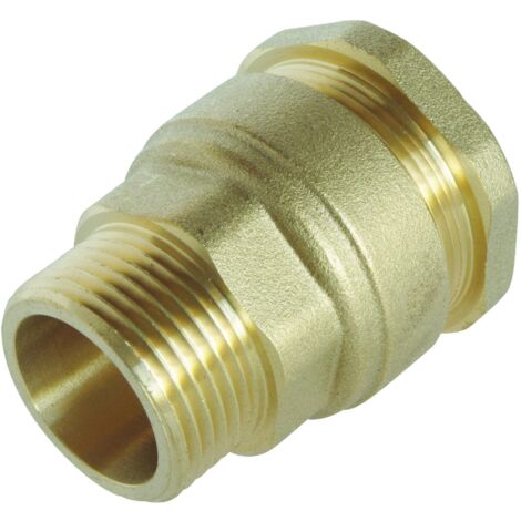 Raccord laiton droit SUMO pour tube PE Ø50 mm - Mâle 1"1/2