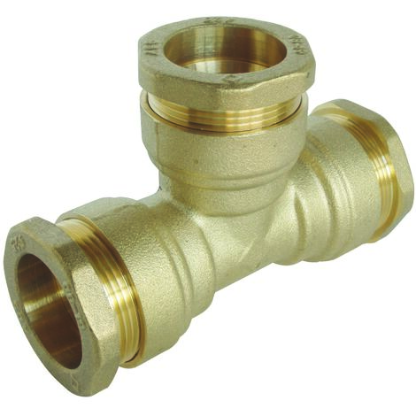Raccord laiton Té égal SUMO pour tube PE Ø32 mm