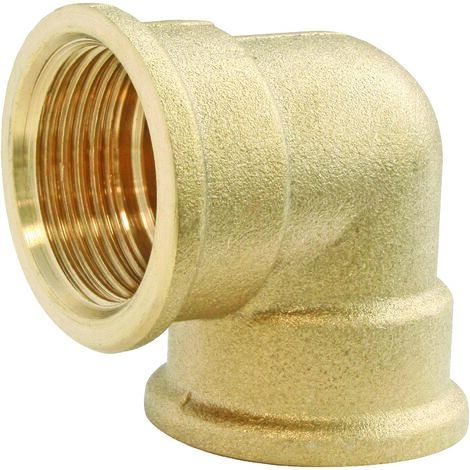 Coude laiton 90° Double Femelle 15/21 (1/3)
