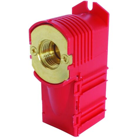 Boite d'encastrement rouge simple 3/4ek - femelle 15/21