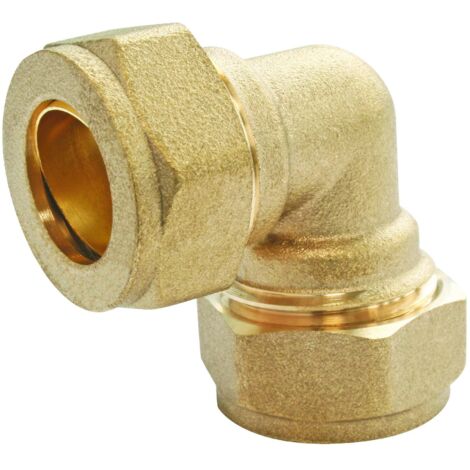 Coude 90° égal à compression laiton, pour tube cuivre Ø12 (1/3)