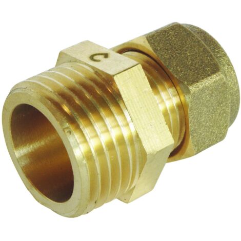 Raccord à compression laiton TC 12 - Mâle 15/21 (1/5)
