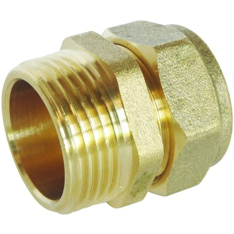 Raccord à compression laiton TC 16 - Mâle 20/27 (1/5)