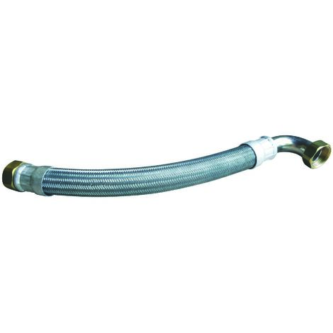 Flexible chauffage 1 écrou tournant 1"1/4 - 1 écrou tournant coudé 1"1/4 - 500mm