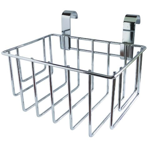 Panière chromée pour sèche serviette tube rond (1/4)