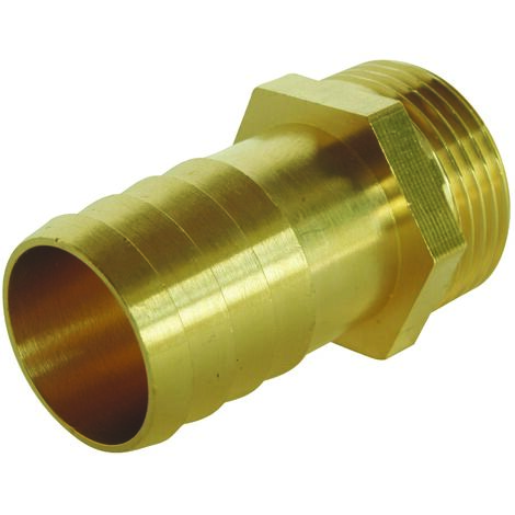 Raccord cannelé droit - Mâle 1" pour tuyau d'arrosage Ø25mm