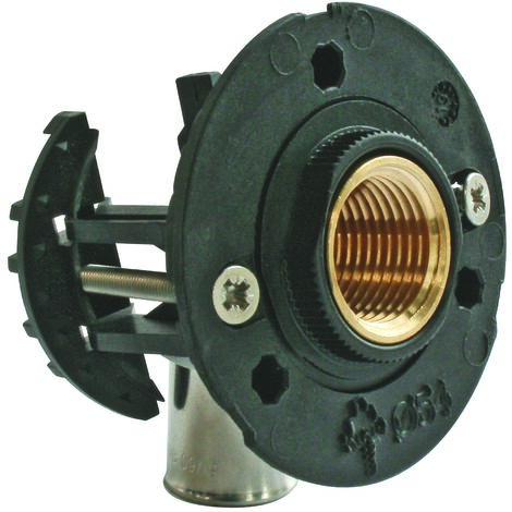 Kit complet de fixation pour robinet de machine à laver – Raccord à sertir pour tube PER Ø16 – Étanchéité conforme RT2012 – Installation rapide
