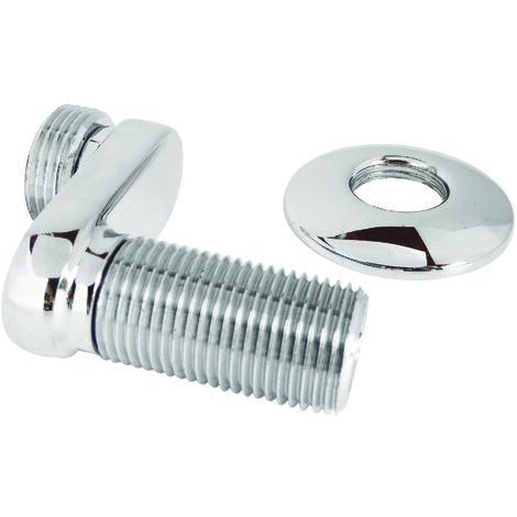 Raccord mural contre coudé M12/17 - M20/27 32mm rosace