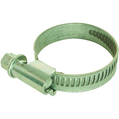 2 Colliers de serrage Acier zingué / Inox Diam. 35-50 mm Larg. 9mm (1/3)