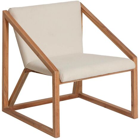 Fauteuil symétrique en bois de mindy Suzie (1/5)