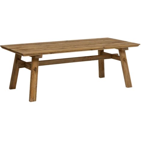 Made In Meubles – Table de salle à manger en pin recyclé 100x220 cm – Accueille jusqu'à 10 personnes – Design artisanal écoresponsable (1/5)