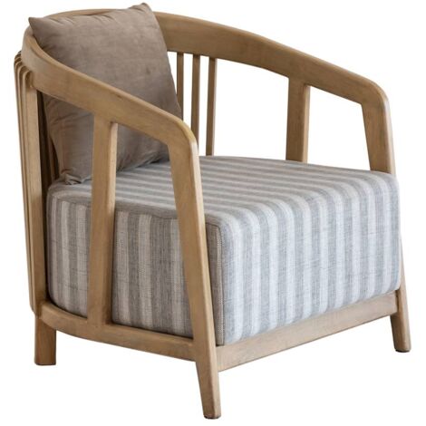Fauteuil en bois de manguier Térence (1/5)