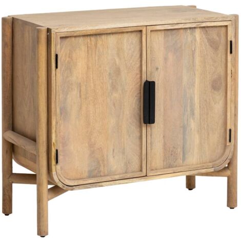 Petit buffet bois effet cannage 2 portes coulissantes ALCUDIA | Buffets / Bahuts | Pier Import