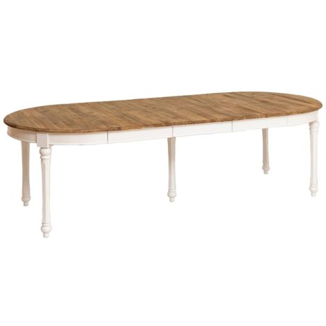 Made In Meubles – Table haute en bois recyclé 78cm – 125x125cm – Allonges pratiques pour 6 personnes – Style authentique et champêtre