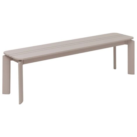 Banc en aluminium taupe Apollon (1/5)