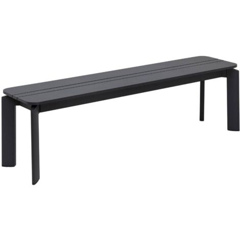 Banc en aluminium gris Apollon (1/5)