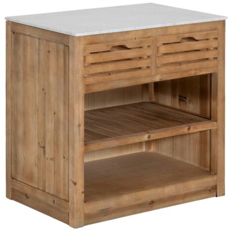 Meuble bas de cuisine 2 tiroirs + 1 étagère Epure (1/5)