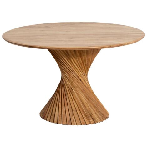 Table à manger ronde en bois d'acacia Orane