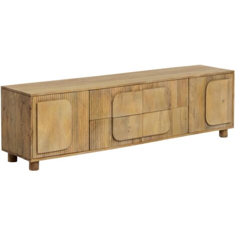 Meuble TV en bois de manguier Eros (1/5)