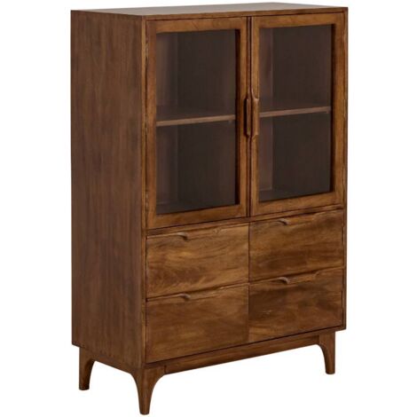 Vitrine en bois de manguier Remick