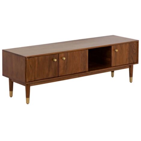 Meuble TV 3 portes en bois d'acacia Emiel (1/5)