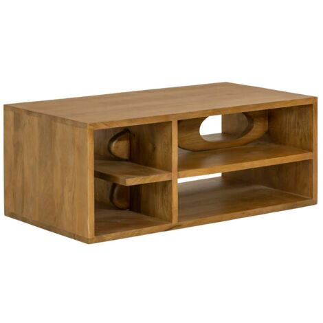 Table basse design en bois de manguier Alwen (1/5)