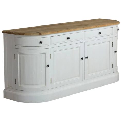 Buffet en bois recyclé blanchi 180 cm Garance (1/5)